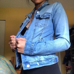 DYNAMITE SILVER BUTTON DENIM JACKET